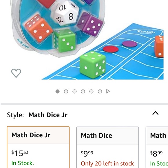 Math dice Jr game - Picture 2 of 4